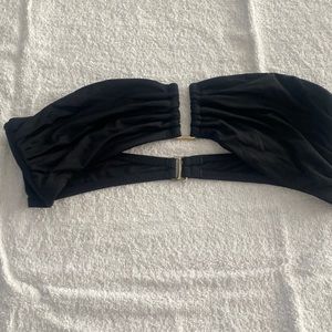 Bandeau Style swim top with metal detail